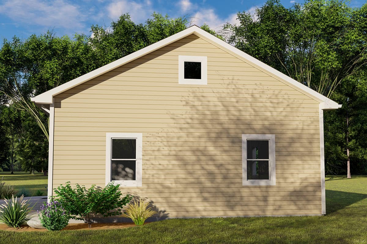 Plan 135141GRA: Detached Garage with Two Garage Doors and Room for 2 Cars - Image #4 - Country, Craftsman, Traditional