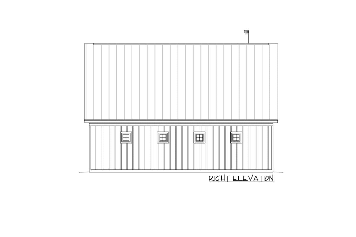 Plan 68924VR: Garage Apartment with Shed Dormer and Full-length Side Porch - Image #5 - Cabin, Carriage, Country, Mountain, Rustic, Traditional