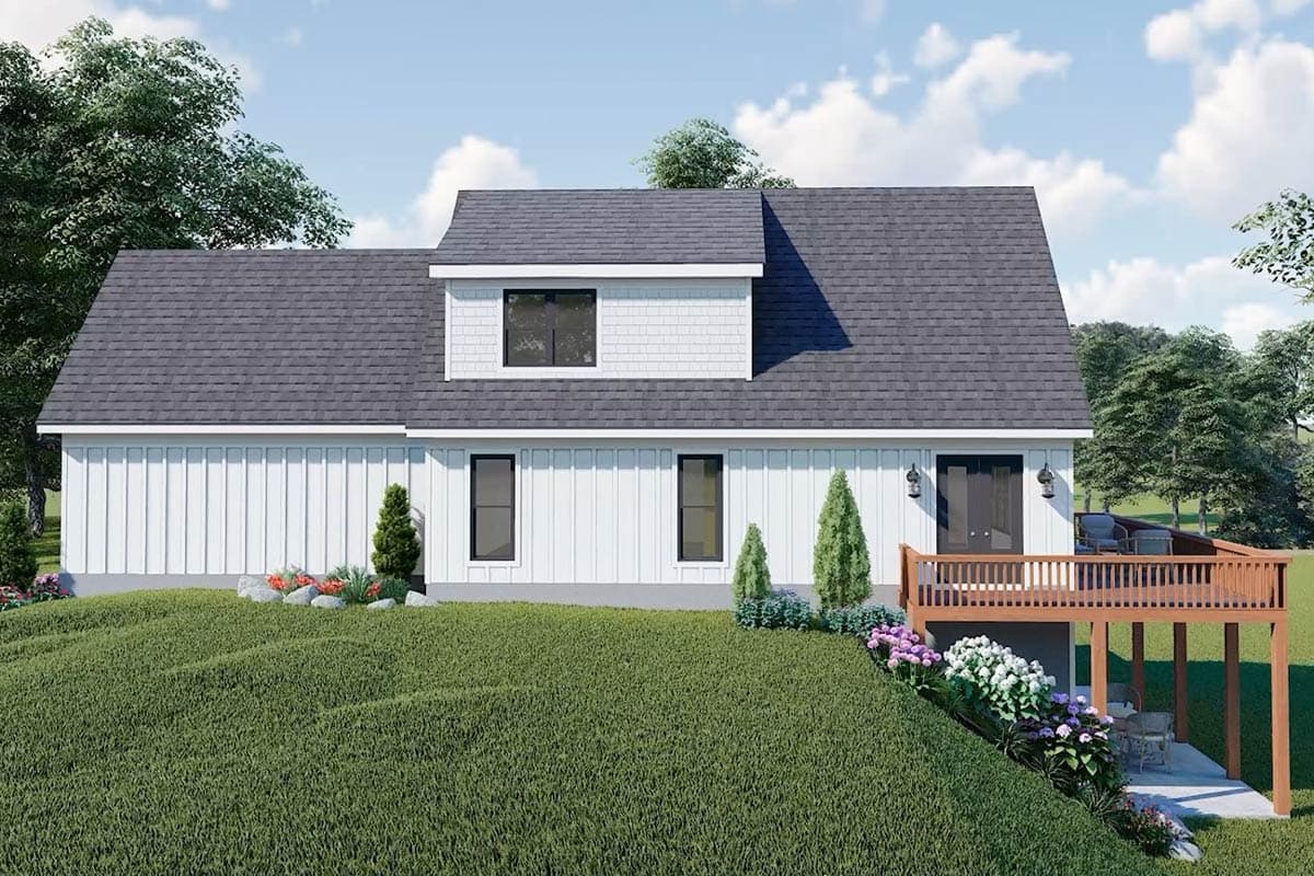 Plan 68925VR: 2-story Mountain House Plan with Main Floor Master Suite and 2-Car Garage - Image #6 - Country, Craftsman, Mountain, Rustic