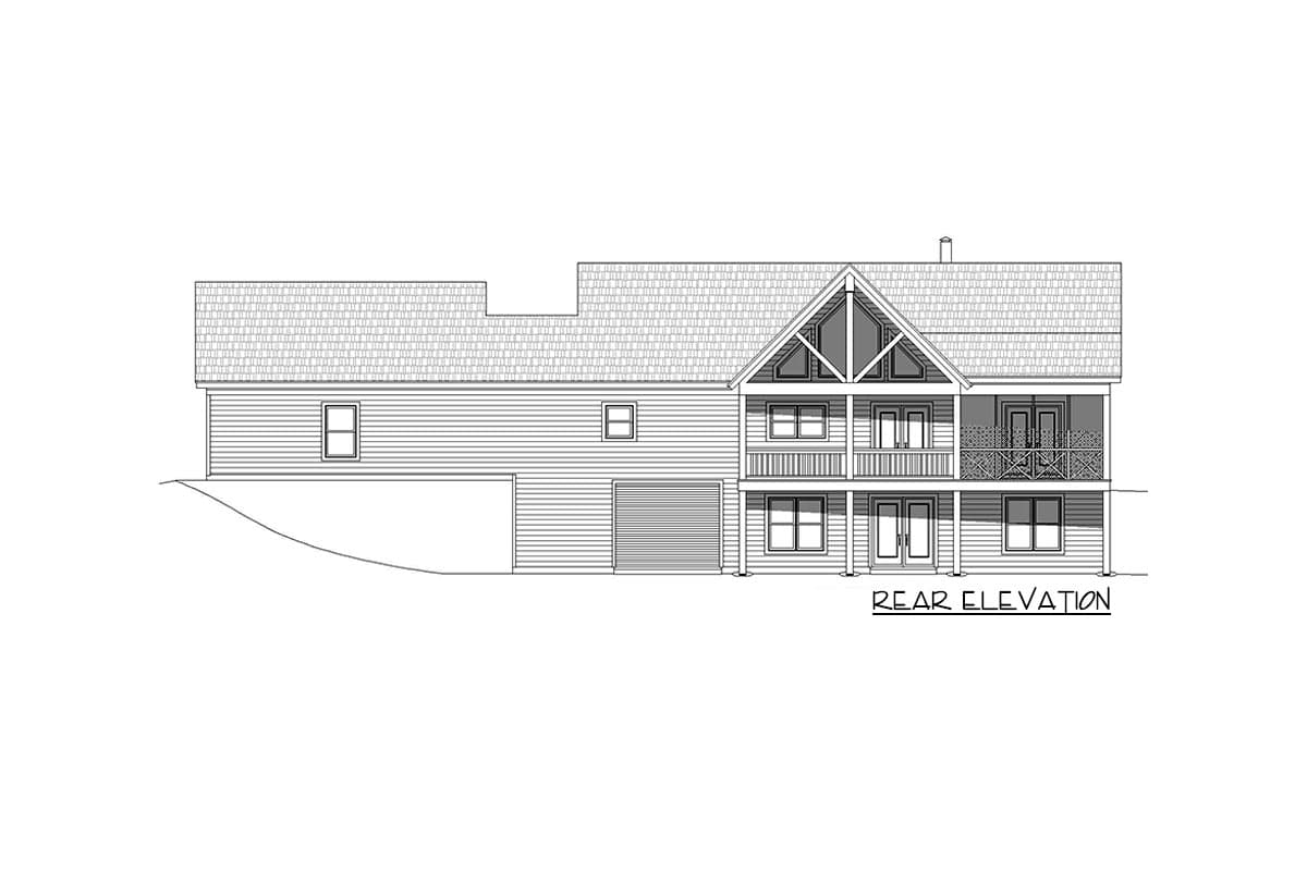 Plan 68927VR: 3-Bed Mountain Ranch Home Plan with Screened Porch and Deck in Back - Image #4 - Country, Craftsman, Mountain, Ranch, Rustic