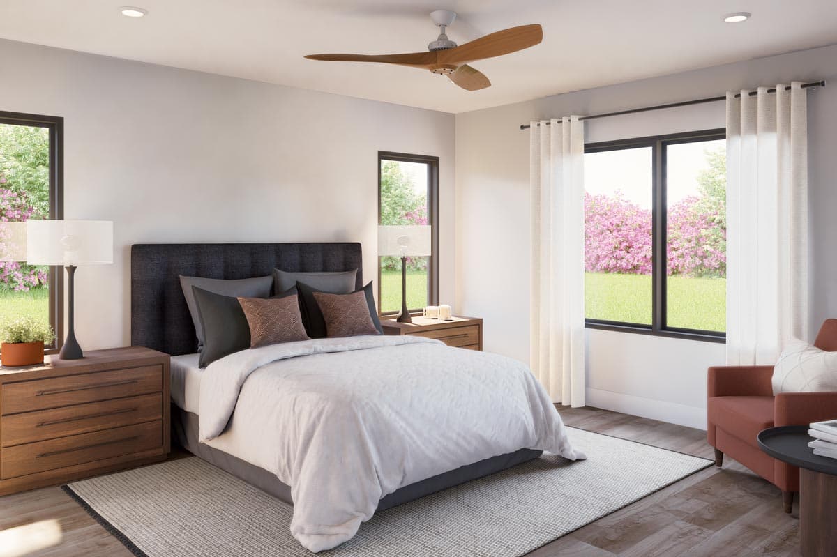 Plan 135143GRA: One-Story Country Craftsman House Plan with Vaulted Great Room - 2030 Sq Ft - Image #9 - Barndominium, Country, Craftsman, Mountain, Ranch, Rustic