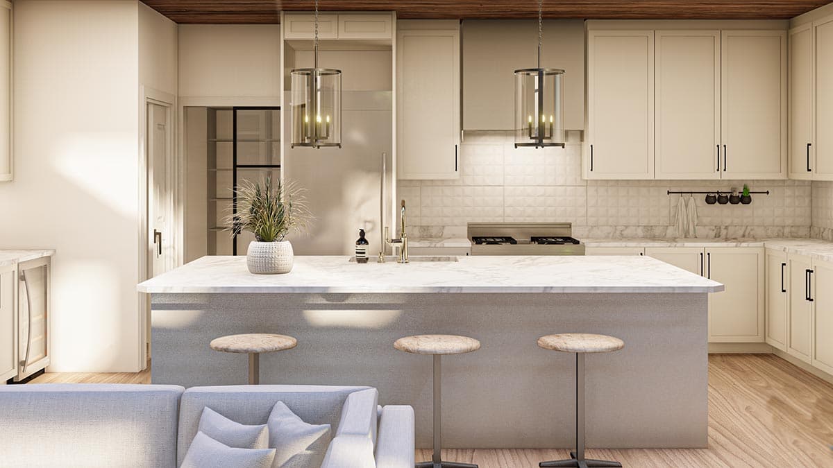 Plan 400006FTY: Barndo-Style House Plan with 2-Story Open Floor Plan and a 2-Car Side-Load Garage - Image #17 - Barndominium, Country, Craftsman, Rustic