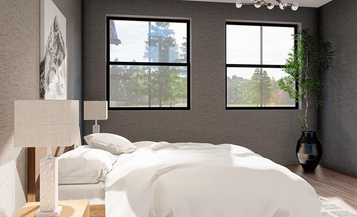 Plan 400006FTY: Barndo-Style House Plan with 2-Story Open Floor Plan and a 2-Car Side-Load Garage - Image #21 - Barndominium, Country, Craftsman, Rustic