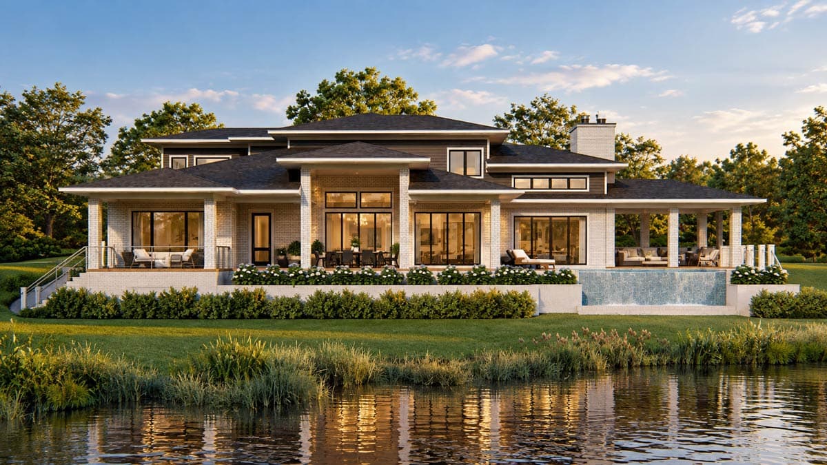 Plan 871018JEN: 2-Story House Plan for Wine Collectors - Image #2 - Northwest, Prairie, Transitional