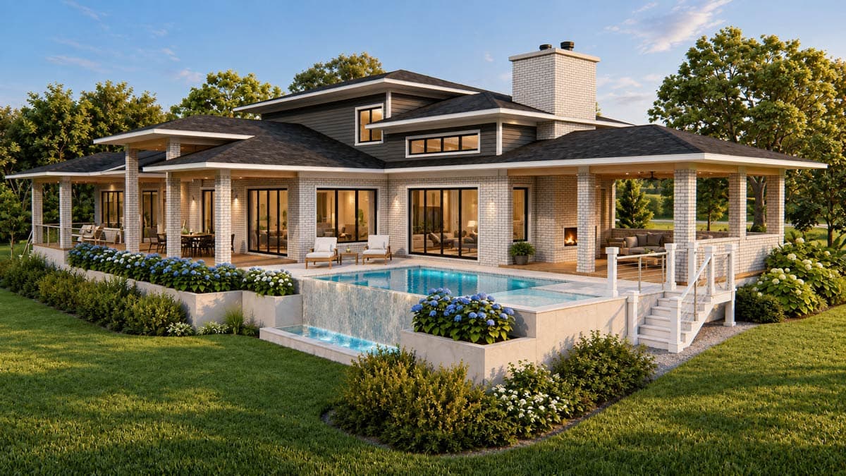 Plan 871018JEN: 2-Story House Plan for Wine Collectors - Image #3 - Northwest, Prairie, Transitional