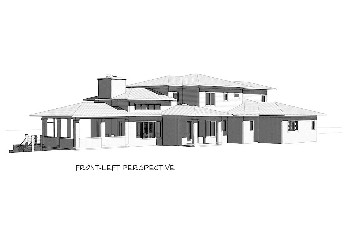 Plan 871018JEN: 2-Story House Plan for Wine Collectors - Image #17 - Northwest, Prairie, Transitional