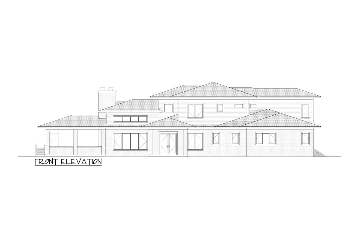 Plan 871018JEN: 2-Story House Plan for Wine Collectors - Image #13 - Northwest, Prairie, Transitional