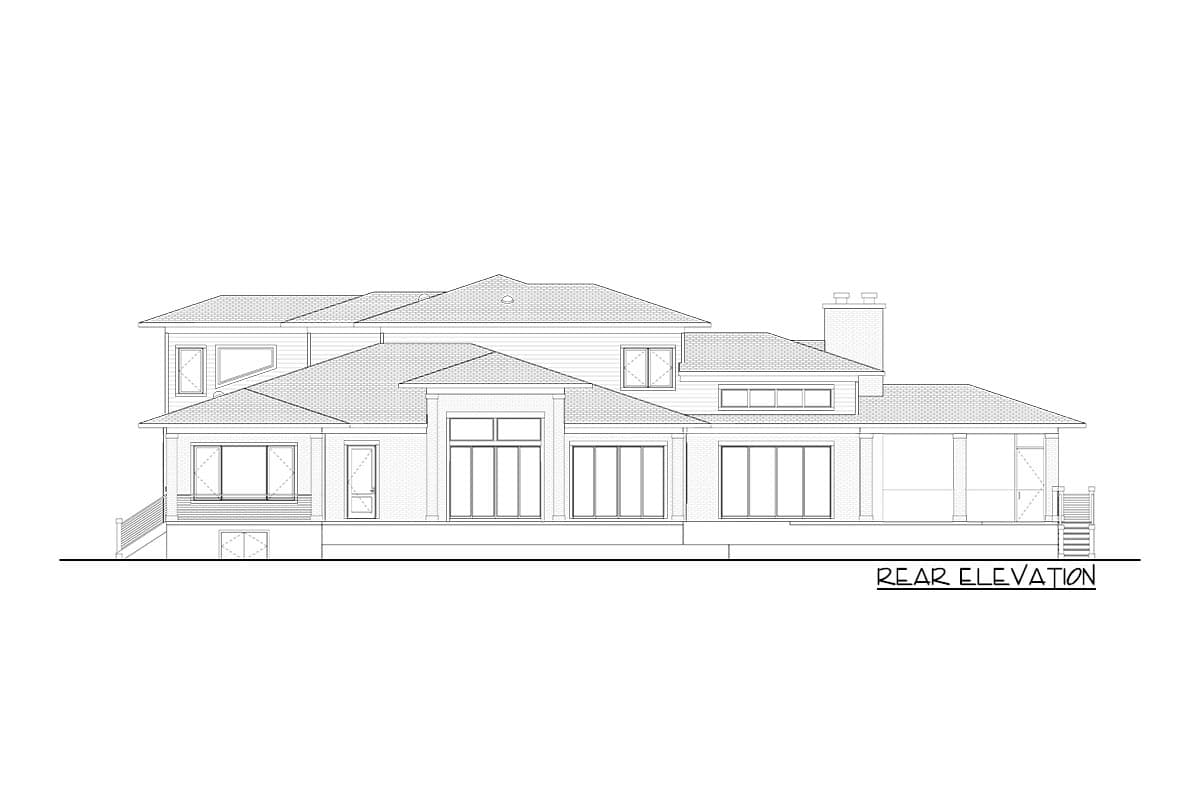 Plan 871018JEN: 2-Story House Plan for Wine Collectors - Image #15 - Northwest, Prairie, Transitional