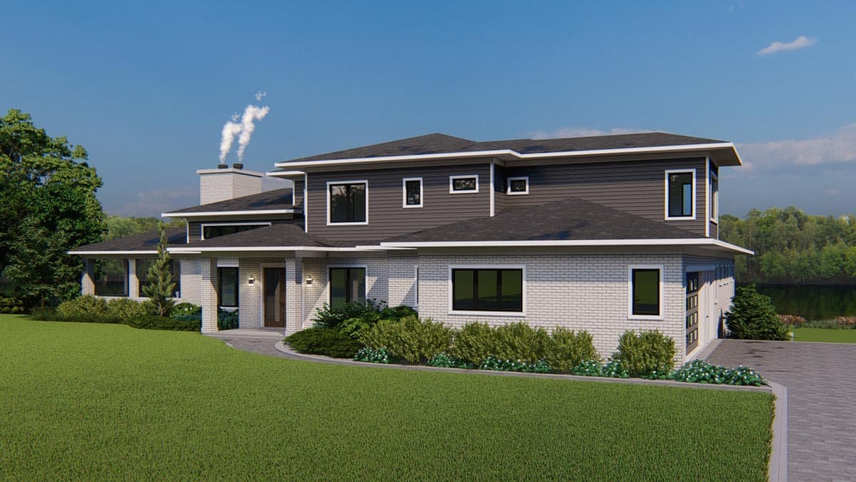 Plan 871018JEN: 2-Story House Plan for Wine Collectors - Image #8 - Northwest, Prairie, Transitional