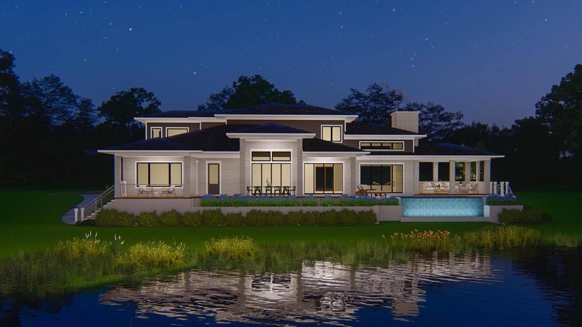 Plan 871018JEN: 2-Story House Plan for Wine Collectors - Image #12 - Northwest, Prairie, Transitional