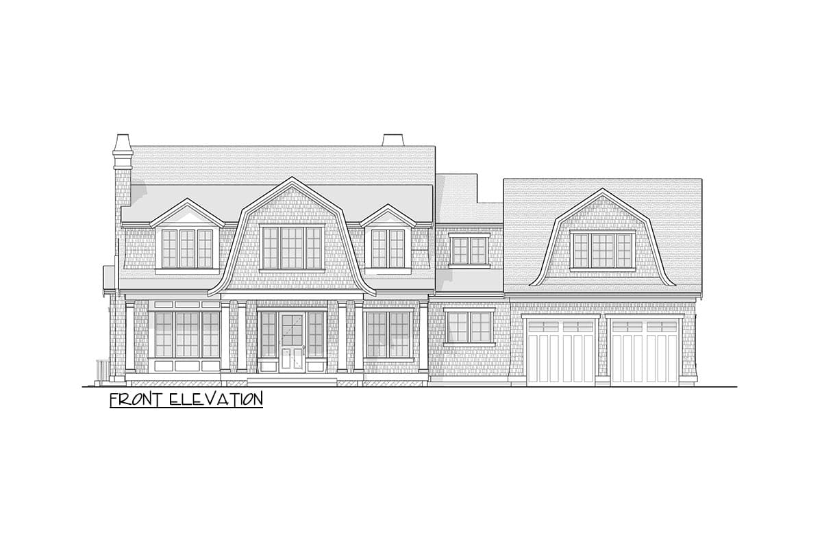 Plan 270058AF: Newport-style House Plan with an Optionally Finished Lower Level - Image #7 - Coastal, Shingle, Traditional