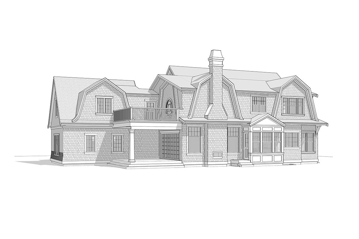 Plan 270058AF: Newport-style House Plan with an Optionally Finished Lower Level - Image #6 - Coastal, Shingle, Traditional