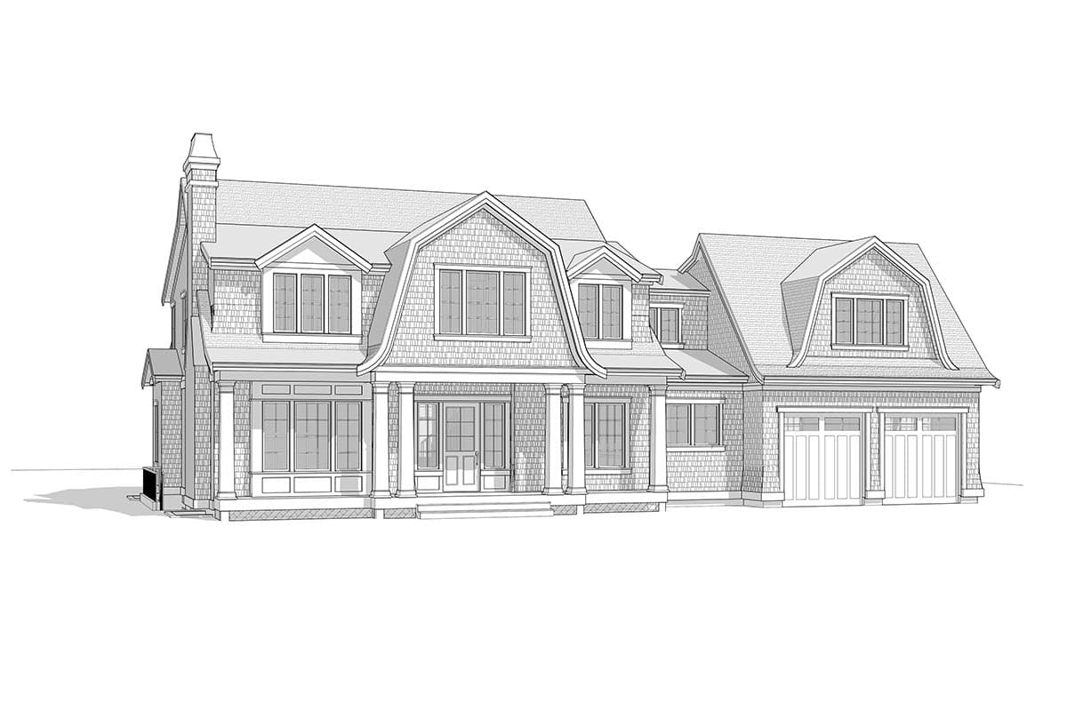Plan 270058AF: Newport-style House Plan with an Optionally Finished Lower Level - Image #5 - Coastal, Shingle, Traditional