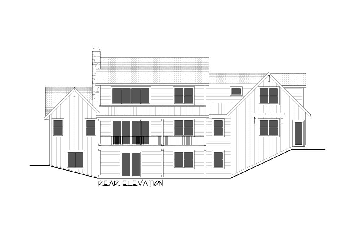 Plan 365024PED: 4-Bed Modern Farmhouse Plan with 2-Story Great Room and Laundry on Both Floors - Image #4 - Country, Craftsman, Farmhouse, Hill Country, Modern Farmhouse, Mountain, New American, Traditional