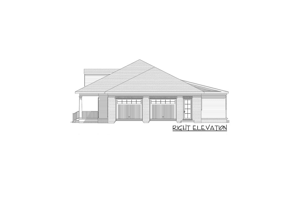 Plan 865017SHW: Southern Traditional House Plan with 60'-wide Front Porch and a Massive 2-Car Garage - Image #20 - Country, Ranch, Southern, Southern Traditional
