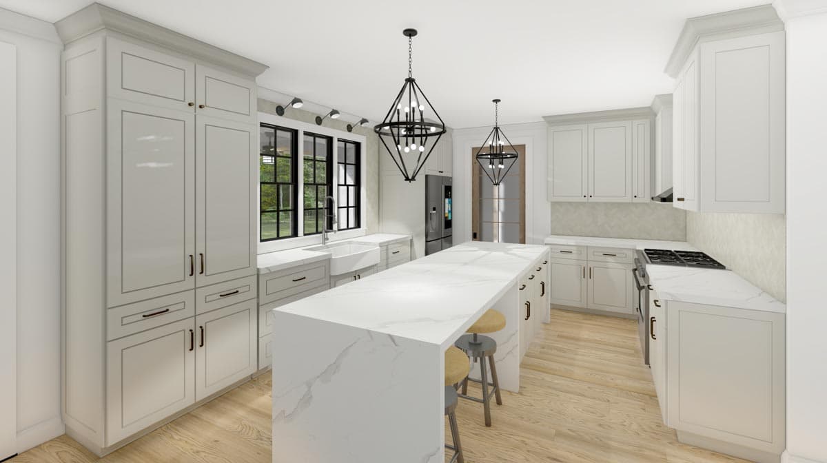 Plan 865017SHW: Southern Traditional House Plan with 60'-wide Front Porch and a Massive 2-Car Garage - Image #10 - Country, Ranch, Southern, Southern Traditional