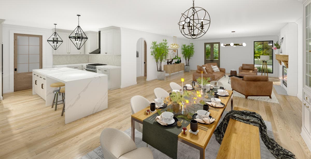 Plan 865017SHW: Southern Traditional House Plan with 60'-wide Front Porch and a Massive 2-Car Garage - Image #11 - Country, Ranch, Southern, Southern Traditional