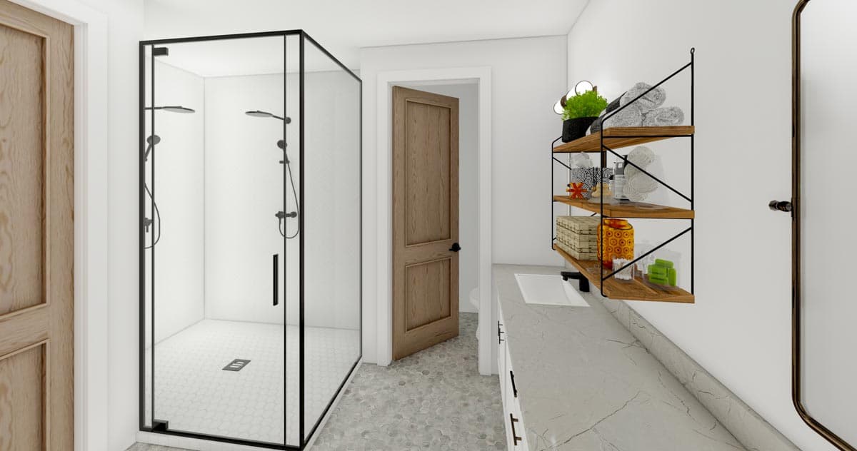 Plan 865017SHW: Southern Traditional House Plan with 60'-wide Front Porch and a Massive 2-Car Garage - Image #13 - Country, Ranch, Southern, Southern Traditional