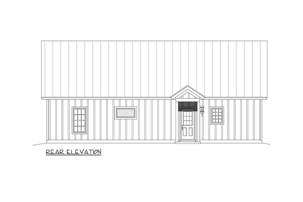 Plan 68932VR: One-Level Country House Plan with Open Living Space - 1477 Sq Ft - Image #4 - Country, Farmhouse, Ranch, Rustic