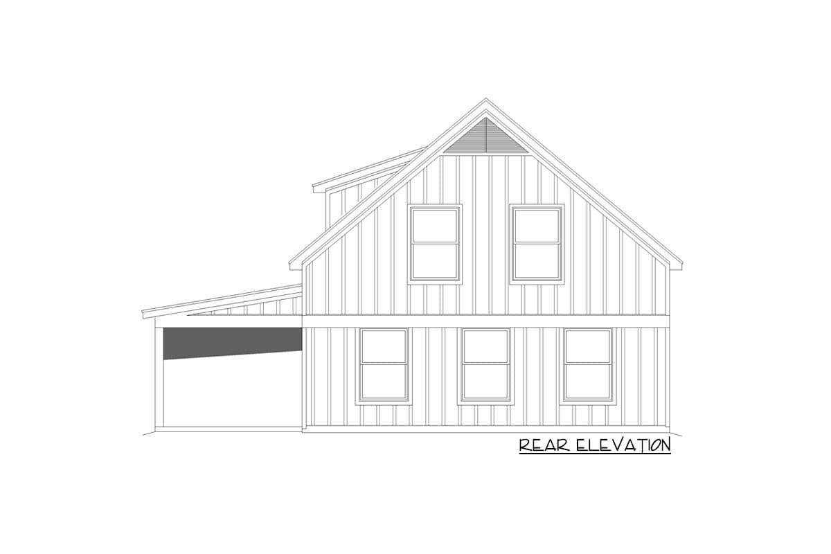 Plan 68934VR: Detached Craftsman Garage with Gym and Flex Space - Image #4 - Country, Craftsman, Mountain, Rustic
