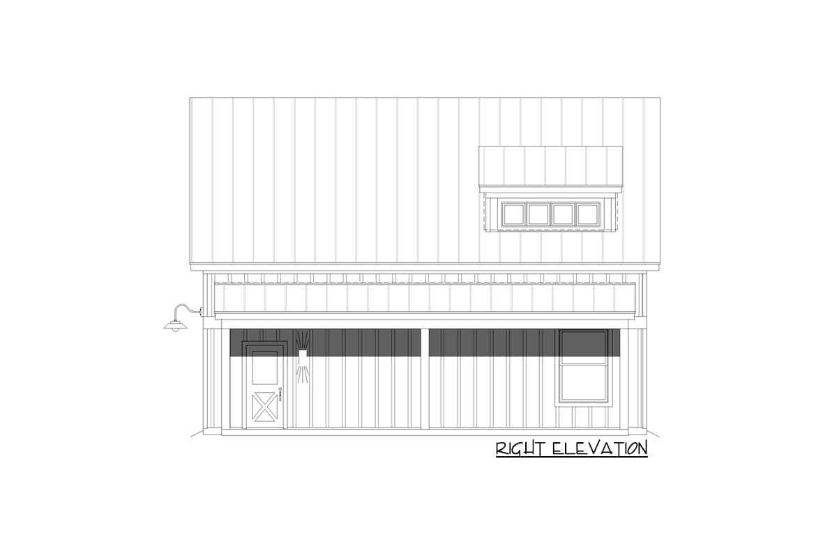 Plan 68934VR: Detached Craftsman Garage with Gym and Flex Space - Image #5 - Country, Craftsman, Mountain, Rustic