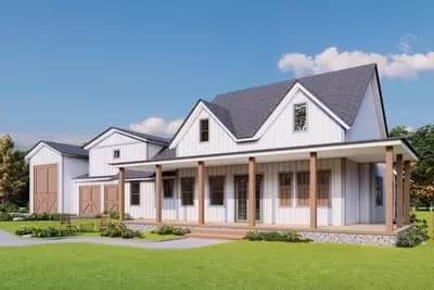 Country Farmhouse with Drive-through RV Bay