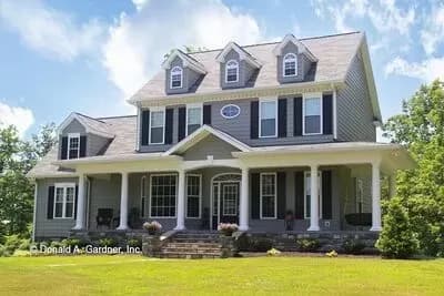 Traditional Colonial Home Plan with Front and Rear Porches