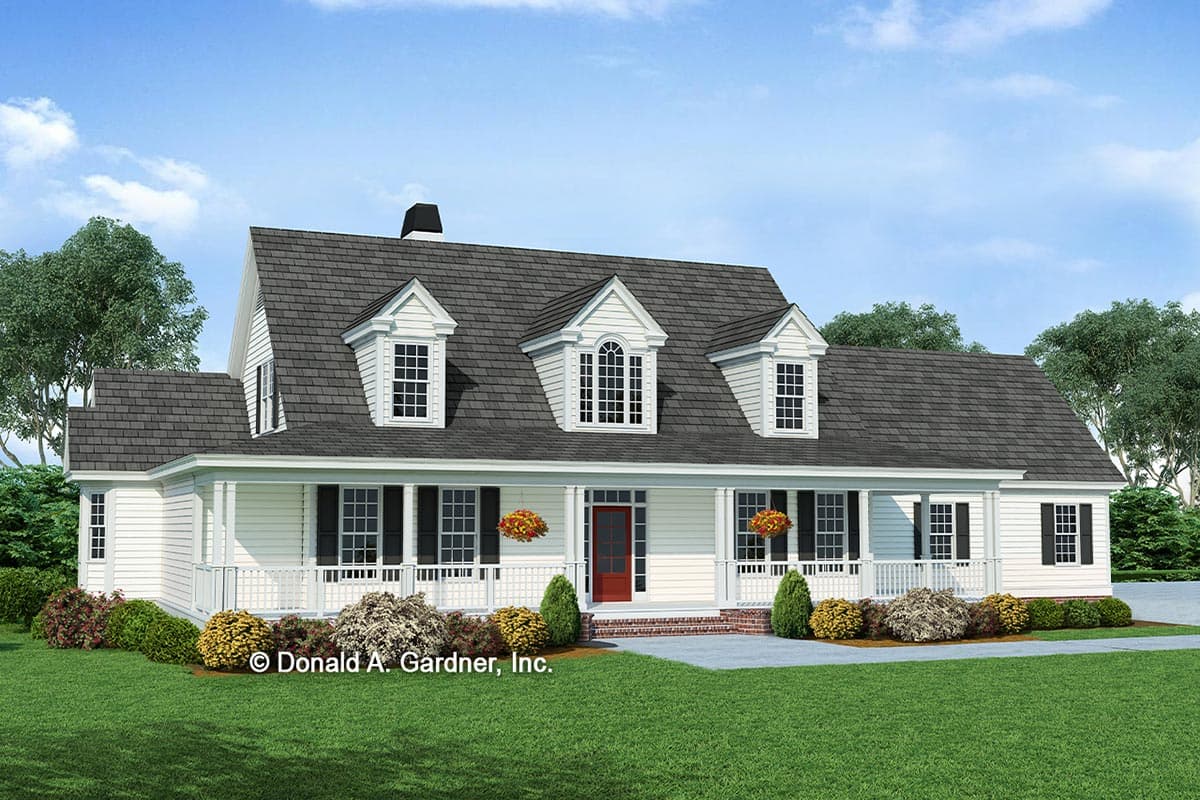 Plan 444318GDN: 4-Bed Country Farmhouse Plan with 7'-Deep Porches Front and Back - Image #13 - Country, Farmhouse, Southern, Traditional