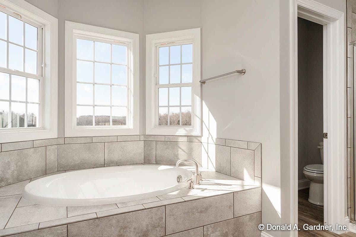 Plan 444318GDN: 4-Bed Country Farmhouse Plan with 7'-Deep Porches Front and Back - Image #9 - Country, Farmhouse, Southern, Traditional