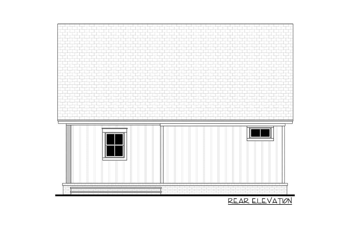 Plan 51898HZ: Rustic Cottage with Flex Bunk Room or Home Office - Image #6 - Cabin, Cottage, Country, Craftsman, Farmhouse, Rustic, Southern