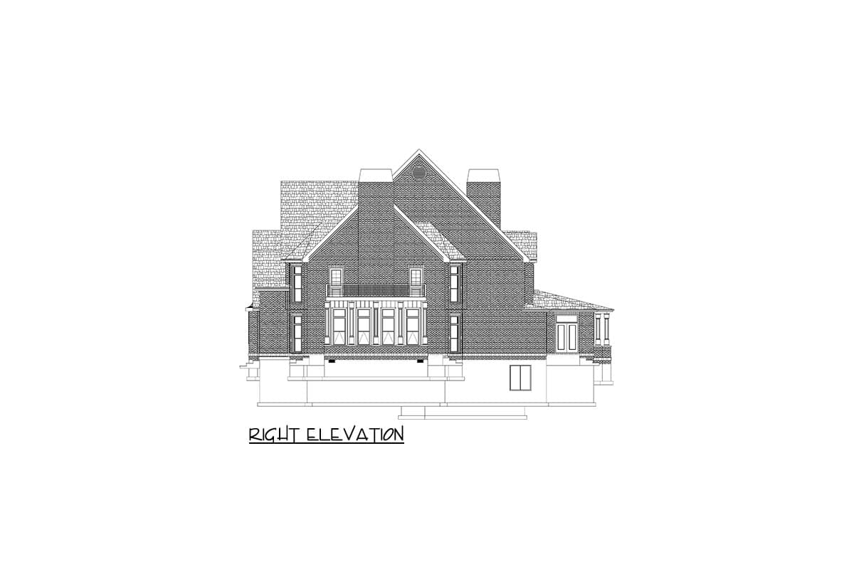 Plan 61277UT: Spacious 4-Bed House Plan with 2-Story Library - Image #44 - European, French Country, Traditional