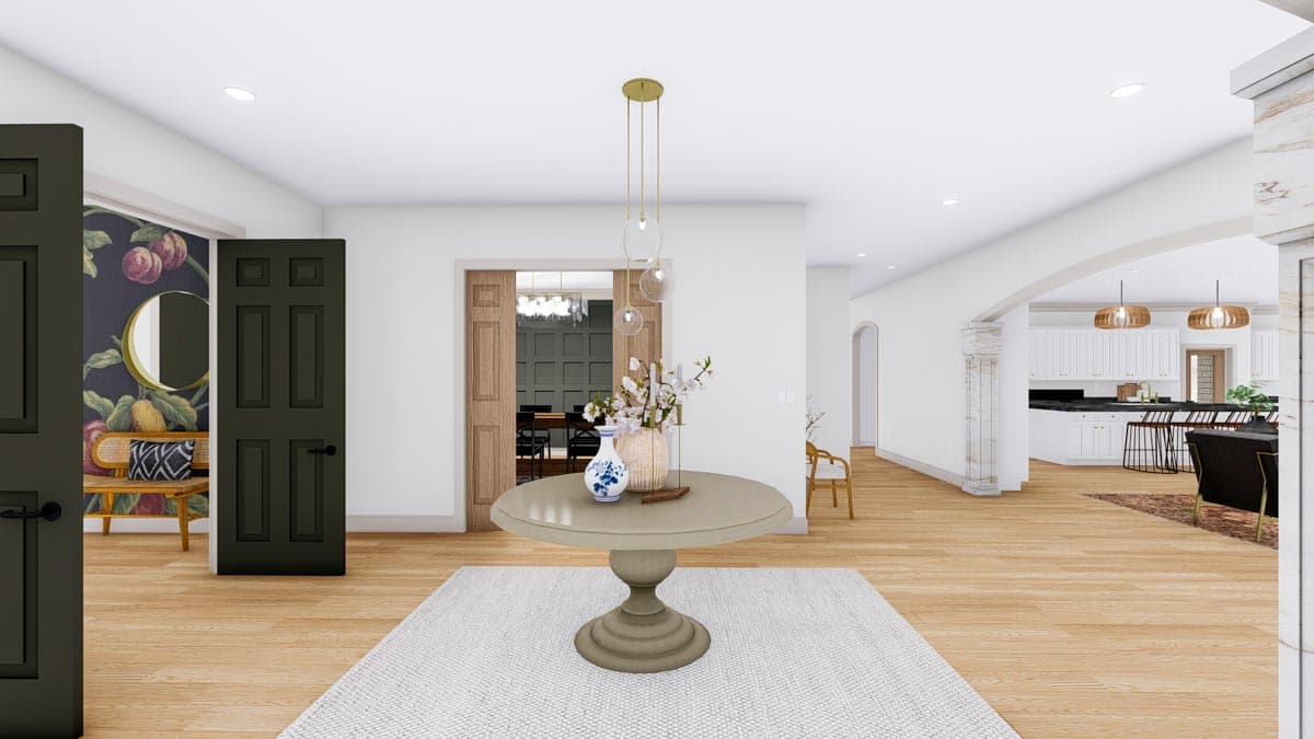 Plan 61277UT: Spacious 4-Bed House Plan with 2-Story Library - Image #18 - European, French Country, Traditional