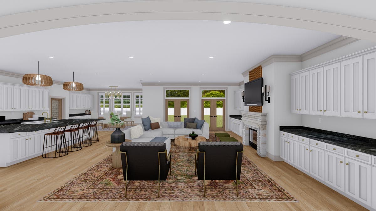 Plan 61277UT: Spacious 4-Bed House Plan with 2-Story Library - Image #20 - European, French Country, Traditional