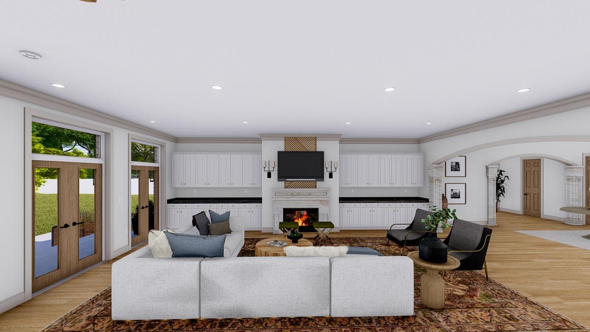 Plan 61277UT: Spacious 4-Bed House Plan with 2-Story Library - Image #21 - European, French Country, Traditional