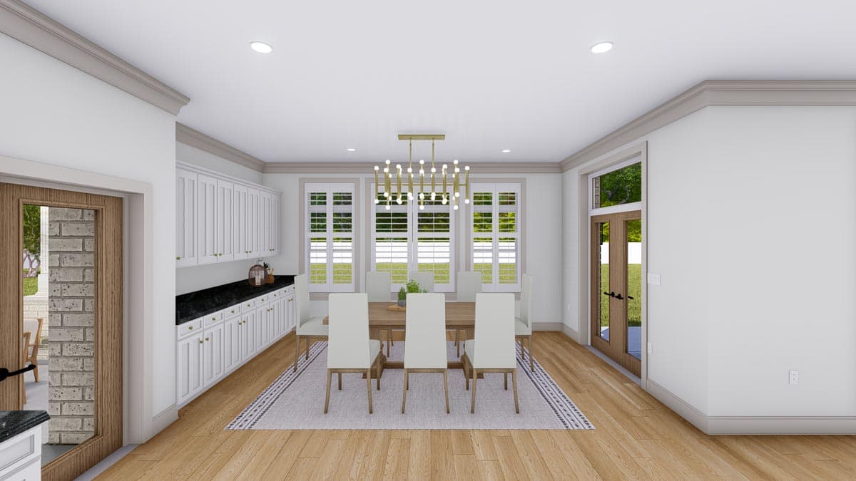 Plan 61277UT: Spacious 4-Bed House Plan with 2-Story Library - Image #25 - European, French Country, Traditional