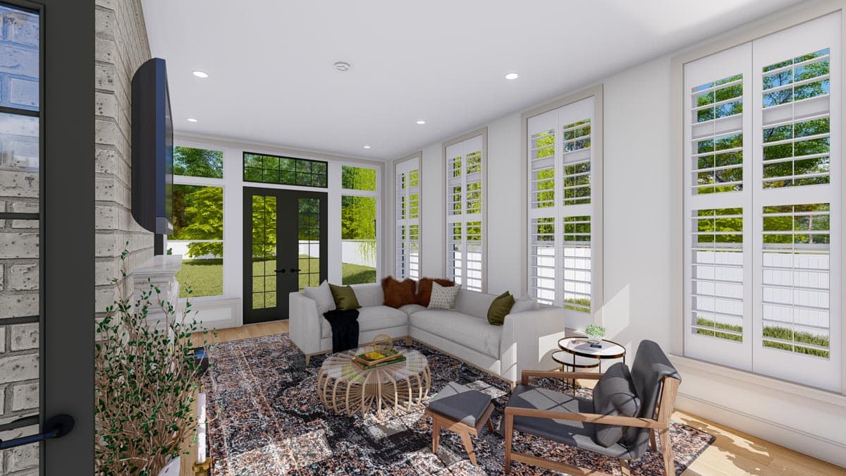 Plan 61277UT: Spacious 4-Bed House Plan with 2-Story Library - Image #33 - European, French Country, Traditional