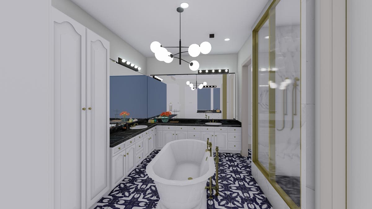 Plan 61277UT: Spacious 4-Bed House Plan with 2-Story Library - Image #38 - European, French Country, Traditional