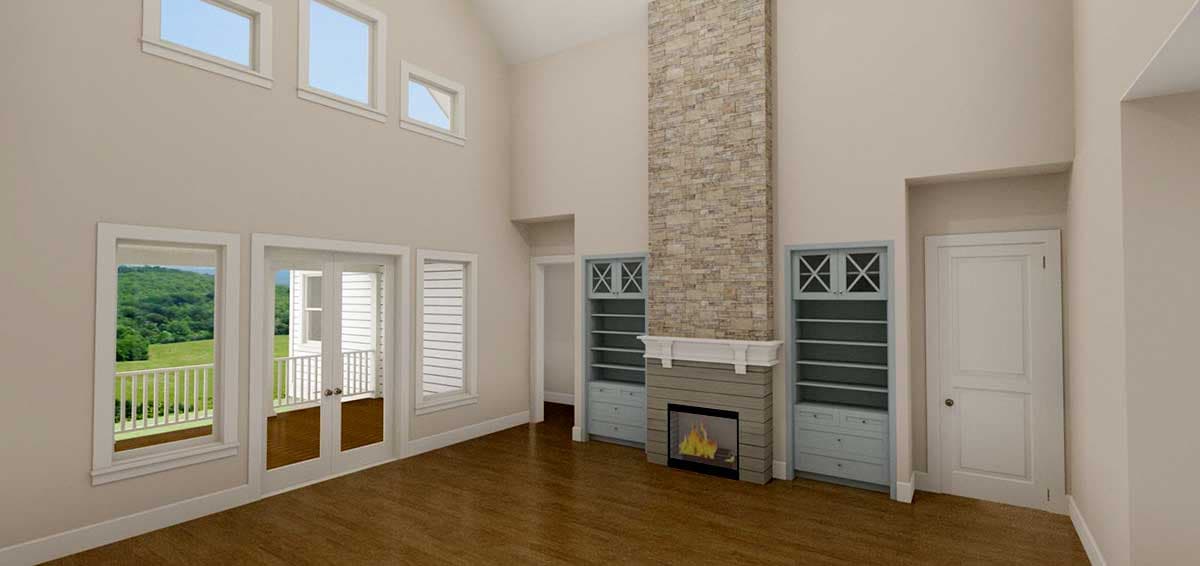 Plan 765040TWN: 3-Bed New American Country Cottage House Plan with Screened Porch - Image #4 - Cottage, Country, Craftsman, Low Country, Traditional