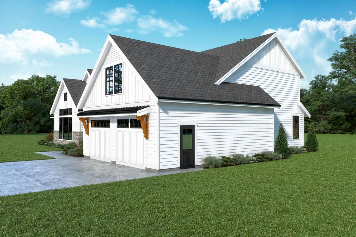 Plan 280174JWD: 2-Story Modern Farmhouse Plan with Home Office - Image #6 - Country, Craftsman, Modern Farmhouse, New American