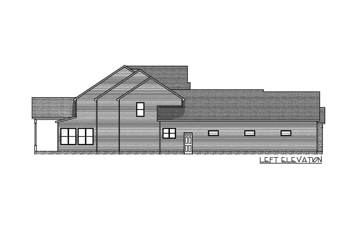 Plan 911023JVD: 2-Story House Plan Over 4700 Square Feet with Home Office and Main-Level Master Bedroom - Image #16 - Country, Craftsman, New American, Northwest, Traditional