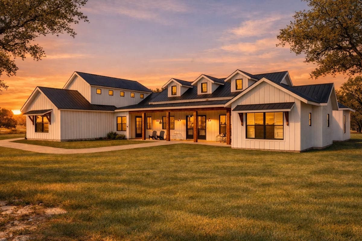 Plan 150000HRP: Modern Farmhouse Plan: 3,382 Sq Ft, 4 Beds, 3.5 Baths, 3-Car Garage - Image #5 - Country, Modern Farmhouse, New American, Ranch