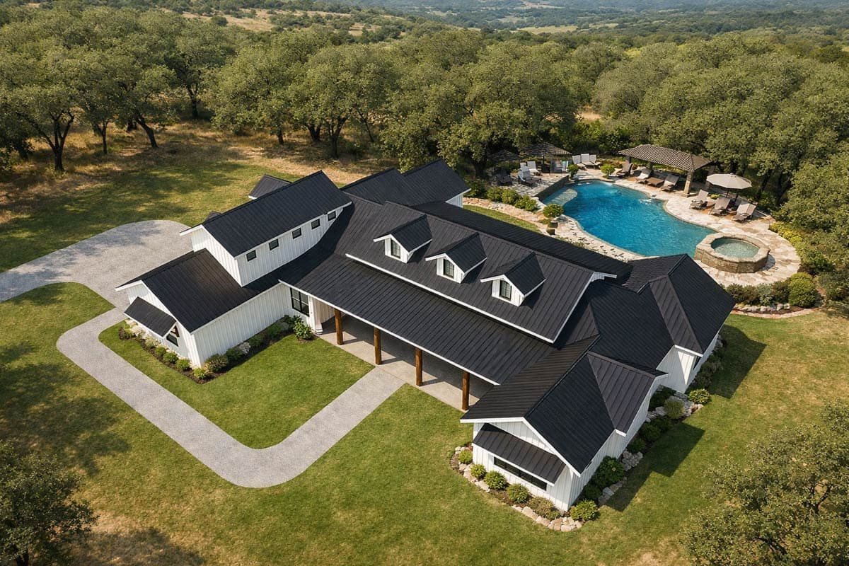 Plan 150000HRP: Modern Farmhouse Plan: 3,382 Sq Ft, 4 Beds, 3.5 Baths, 3-Car Garage - Image #7 - Country, Modern Farmhouse, New American, Ranch
