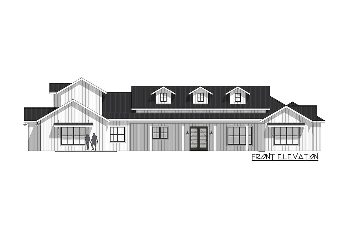 Plan 150000HRP: Modern Farmhouse Plan: 3,382 Sq Ft, 4 Beds, 3.5 Baths, 3-Car Garage - Image #9 - Country, Modern Farmhouse, New American, Ranch