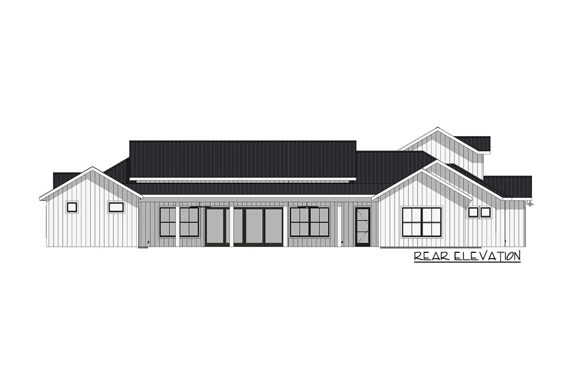 Plan 150000HRP: Modern Farmhouse Plan: 3,382 Sq Ft, 4 Beds, 3.5 Baths, 3-Car Garage - Image #11 - Country, Modern Farmhouse, New American, Ranch