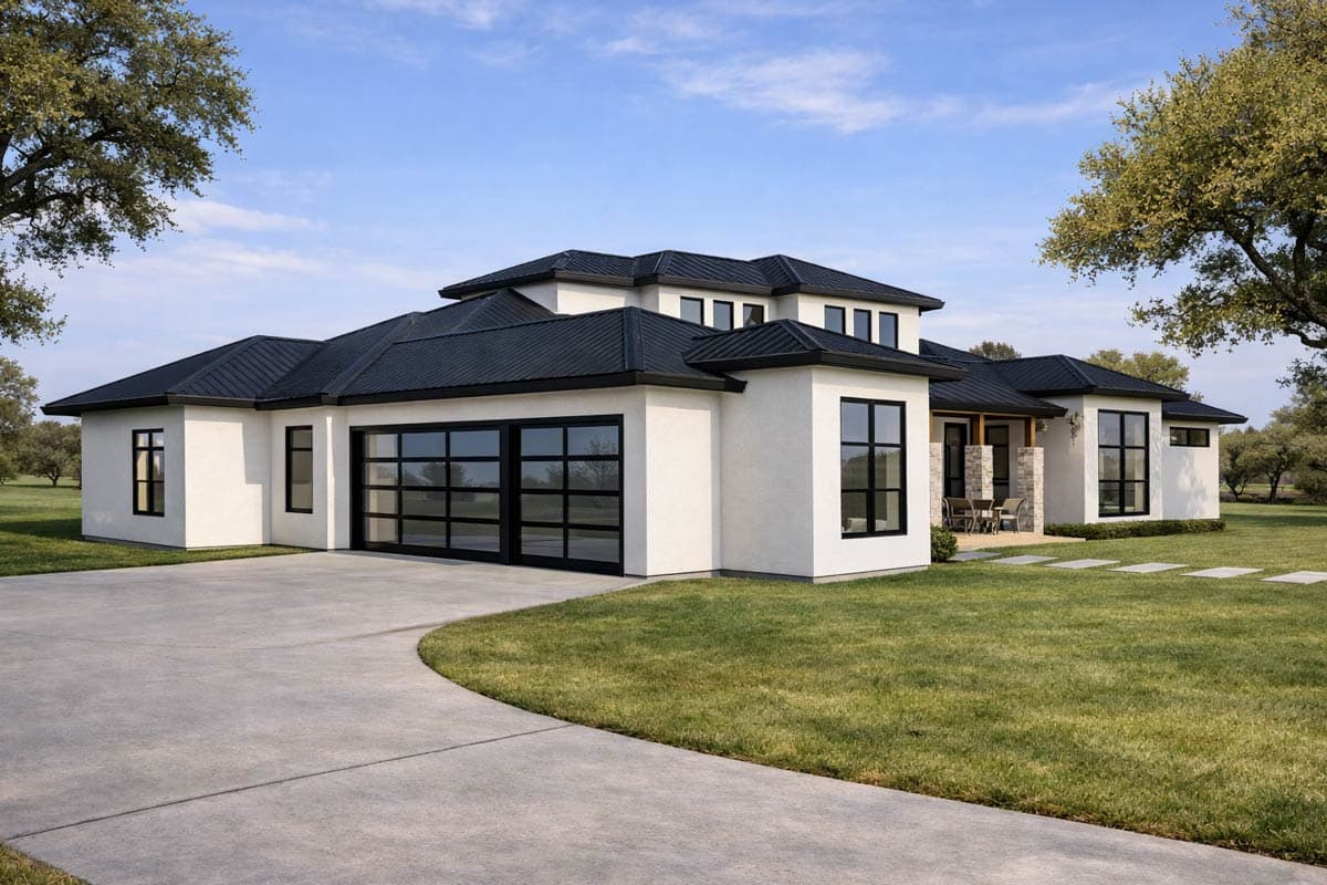 Plan 150001HRP: Transitional Mediterranean House Plan with Game and Bonus Rooms - Image #5 - Contemporary, Transitional