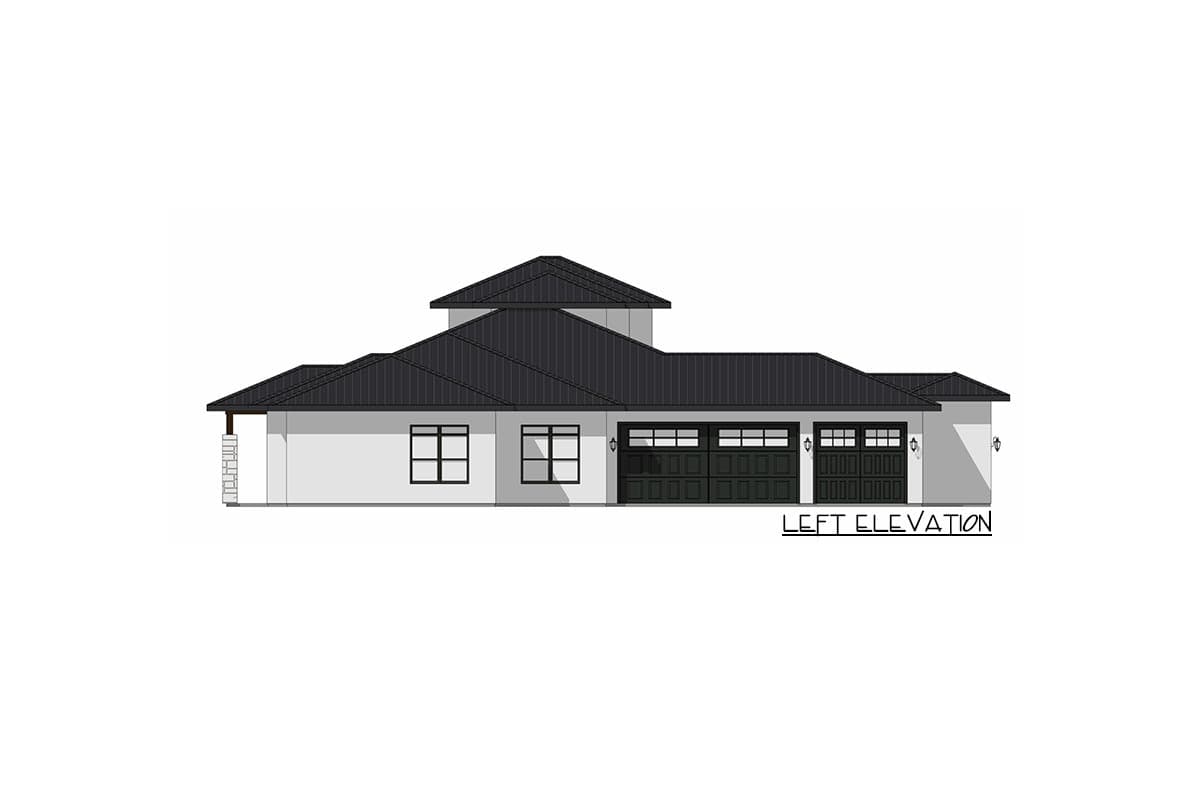 Plan 150001HRP: Transitional Mediterranean House Plan with Game and Bonus Rooms - Image #10 - Contemporary, Transitional