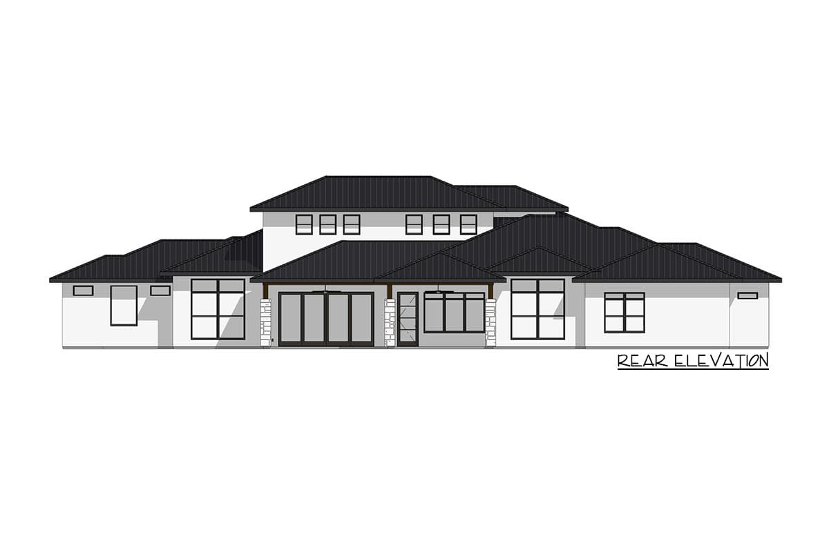 Plan 150001HRP: Transitional Mediterranean House Plan with Game and Bonus Rooms - Image #11 - Contemporary, Transitional