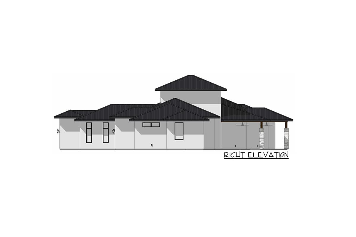 Plan 150001HRP: Transitional Mediterranean House Plan with Game and Bonus Rooms - Image #12 - Contemporary, Transitional