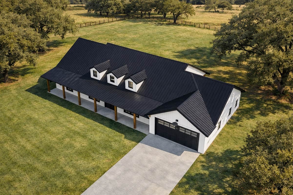 Plan 150002HRP: 4-Bed Country Ranch Plan with Elongated Front Porch - Image #7 - Country, Ranch, Southern, Traditional