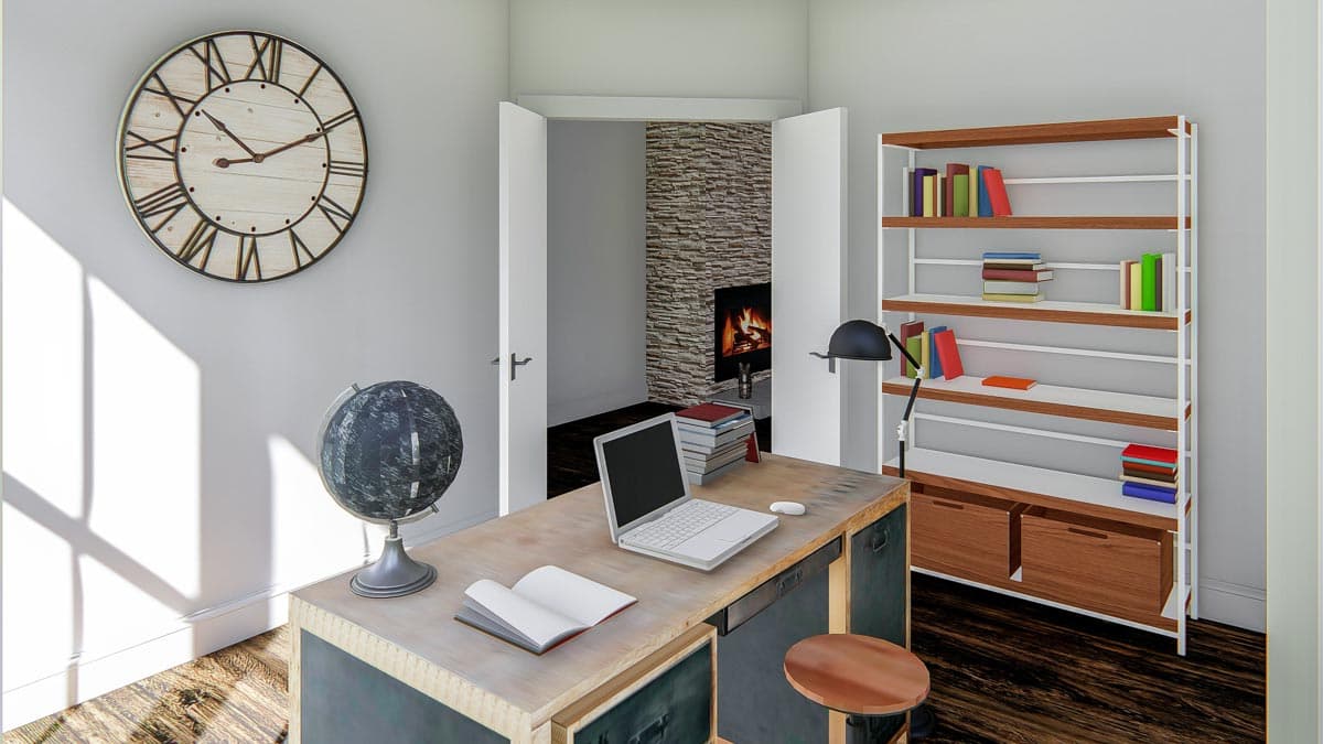Plan 500027VV: 4-Bed Farmhouse with Main Floor Work-from-home Space and Upstairs Playroom - Image #11 - Cottage, Country, Farmhouse, Modern Farmhouse, Southern, Traditional